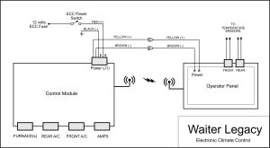 Waiter Legacy simplified electrical diagram