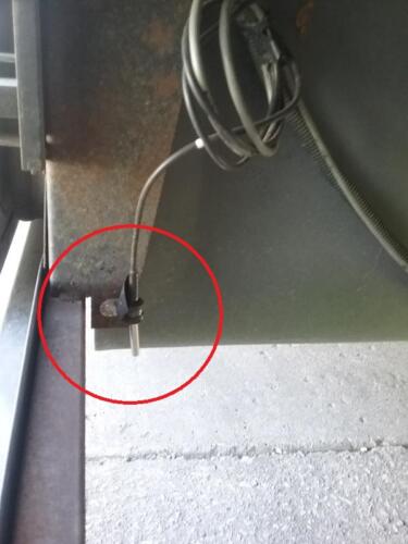 Waiter ECC - Outside Temperature sensor located near propane tank