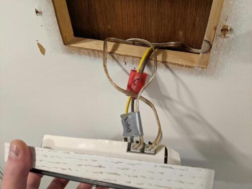 Removing wiring from the original Intellitec operator panel